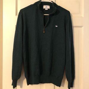 Southern Tide Green zip sweater